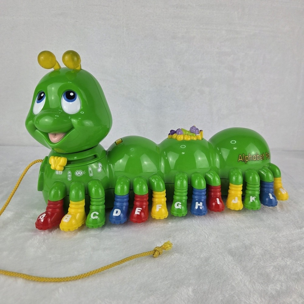 Vintage 2001 LeapFrog Alphabet Pal Green Caterpillar Learning Toy Tested